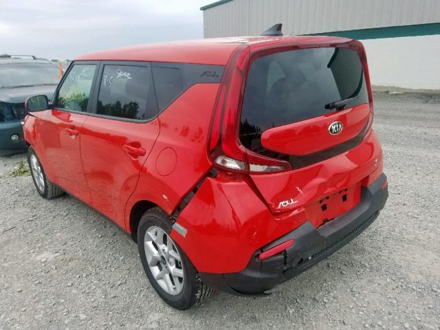 KNDJ23AU5L7018734 - 2020 KIA SOUL LX RED photo 3