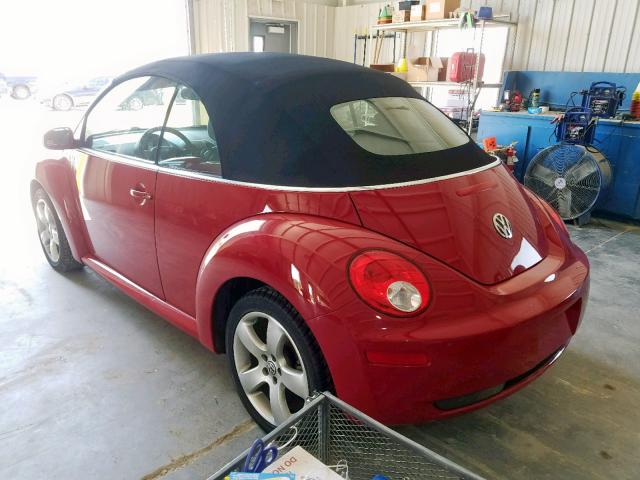 3VWSF31Y26M307590 - 2006 VOLKSWAGEN NEW BEETLE წითელი ფოტო 3