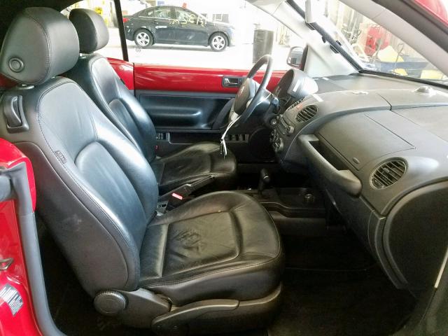 3VWSF31Y26M307590 - 2006 VOLKSWAGEN NEW BEETLE წითელი ფოტო 5