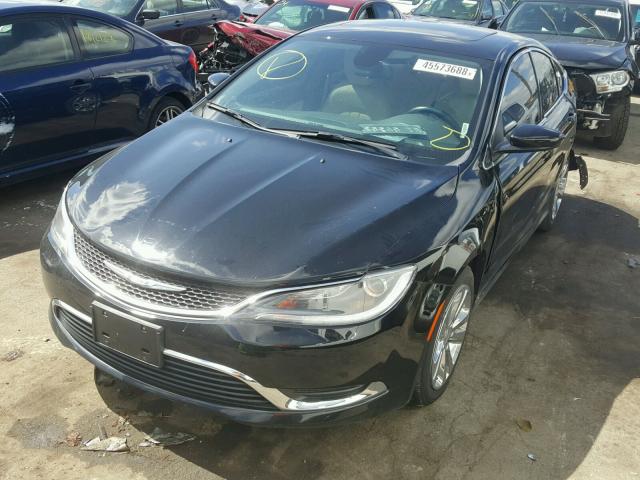 1C3CCCAB1FN599741 - 2015 CHRYSLER 200 LIMITE BLACK photo 2