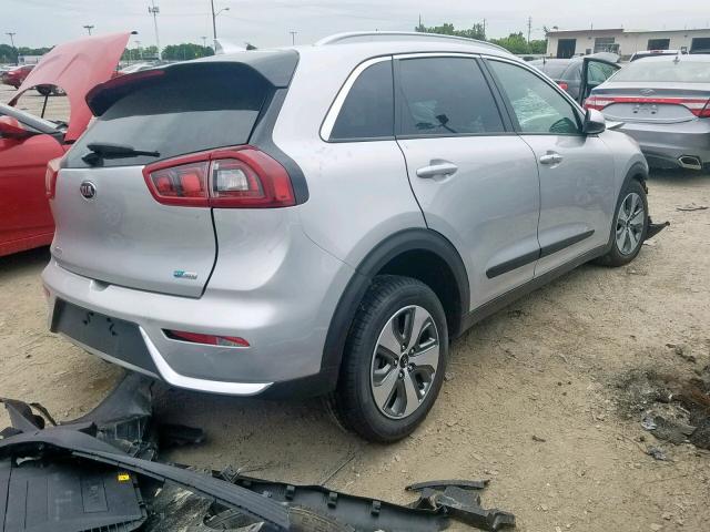 KNDCB3LC1K5261092 - 2019 KIA NIRO FE SILVER photo 4