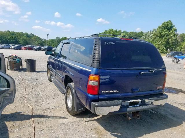 1GKFK16Z33J219330 - 2003 GMC YUKON XL K BLUE photo 3