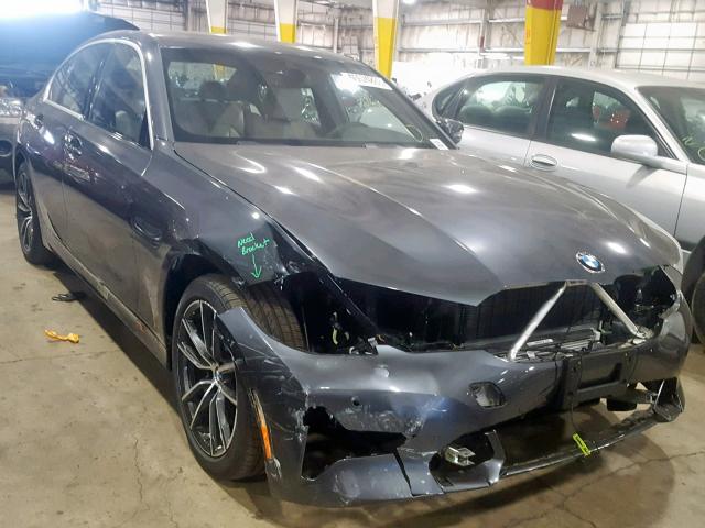 WBA5R7C53KAJ80998 - 2019 BMW 330XI ნაცრისფერი ფოტო 1