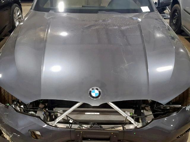 WBA5R7C53KAJ80998 - 2019 BMW 330XI GRAY photo 7