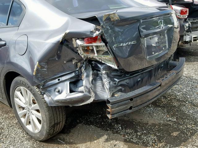 19XFB2F90CE313700 - 2012 HONDA CIVIC EXL 灰色 照片 9