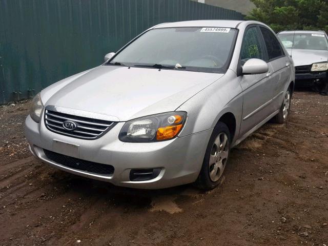 KNAFE221795628583 - 2009 KIA SPECTRA EX SILVER photo 2