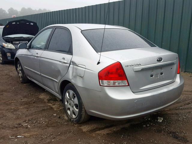 KNAFE221795628583 - 2009 KIA SPECTRA EX SILVER photo 3