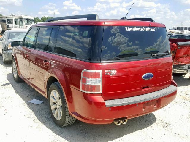 2FMDK51C69BA10346 - 2009 FORD FLEX SE RED photo 3