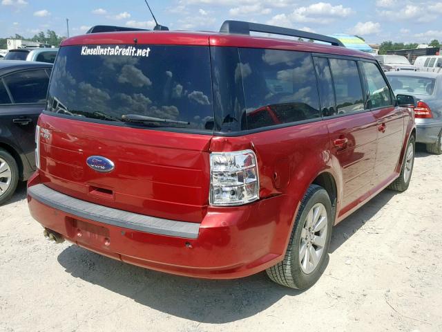 2FMDK51C69BA10346 - 2009 FORD FLEX SE RED photo 4