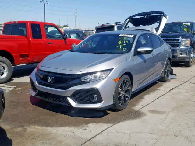 SHHFK7G48JU210627 - 2018 HONDA CIVIC SPOR SILVER photo 2