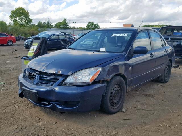 JA3AJ26E06U062790 - 2006 MITSUBISHI LANCER ES BLUE photo 2