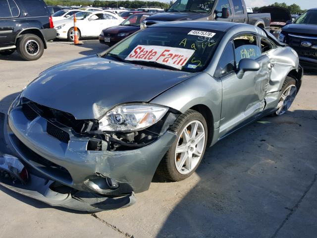 4A3AK34T57E003104 - 2007 MITSUBISHI ECLIPSE GT GRAY photo 2