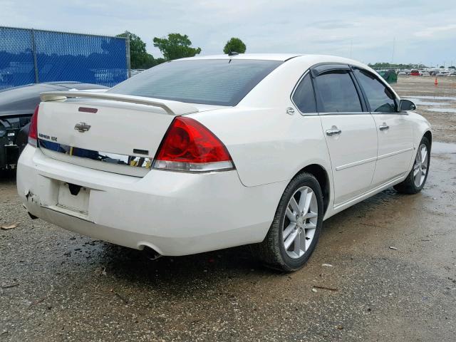 2G1WU583881199270 - 2008 CHEVROLET IMPALA LTZ WHITE photo 4