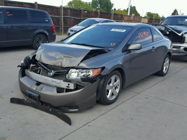 2HGFG12918H514486 - 2008 HONDA CIVIC EXL GRAY photo 2