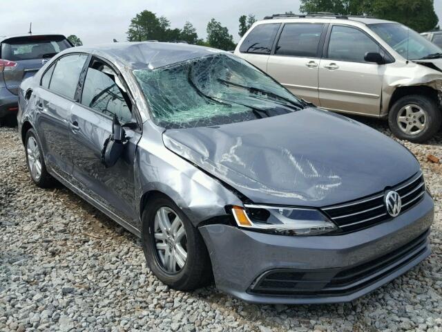 3VW2K7AJ6FM211323 - 2015 VOLKSWAGEN JETTA BASE GRAY photo 1