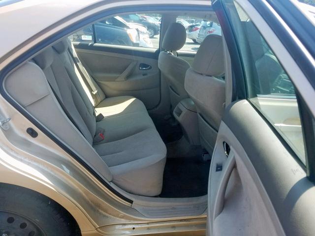 4T1BF3EK0BU769088 - 2011 TOYOTA CAMRY BASE GOLD photo 6