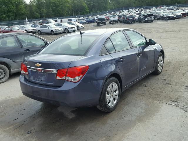 1G1PA5SG6D7315961 - 2013 CHEVROLET CRUZE LS BLUE photo 4