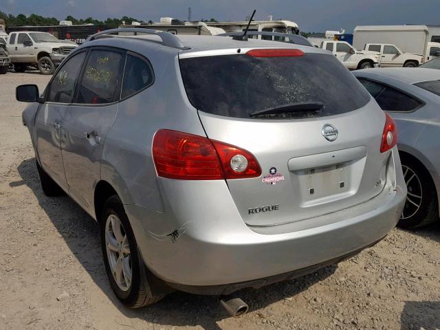 JN8AS58T89W324192 - 2009 NISSAN ROGUE S SILVER photo 3