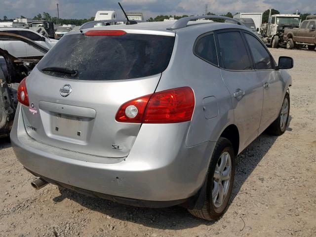 JN8AS58T89W324192 - 2009 NISSAN ROGUE S SILVER photo 4