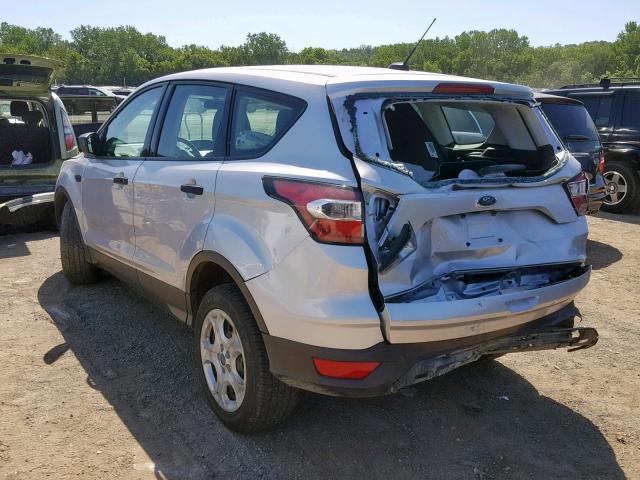 1FMCU0F73HUB60542 - 2017 FORD ESCAPE S SILVER photo 3