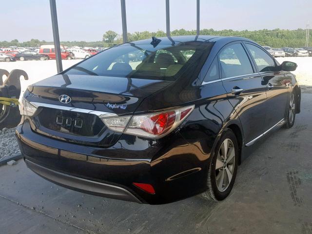 KMHEC4A48CA060642 - 2012 HYUNDAI SONATA HYB BLACK photo 4