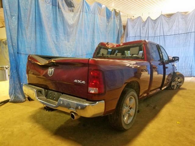 1C6RR7TT4KS593100 - 2019 RAM 1500 CLASS MAROON photo 4