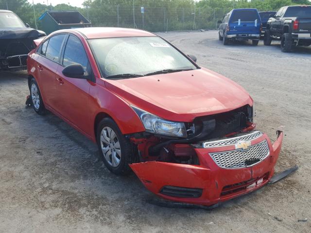 1G1PA5SHXE7191395 - 2014 CHEVROLET CRUZE LS RED photo 1