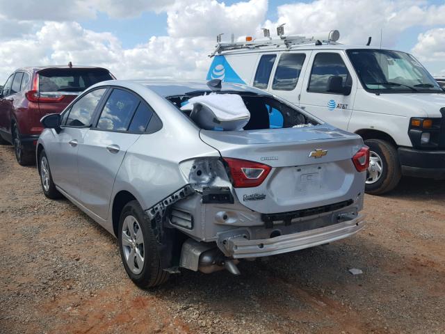 1G1BC5SM7J7100739 - 2018 CHEVROLET CRUZE LS SILVER photo 3