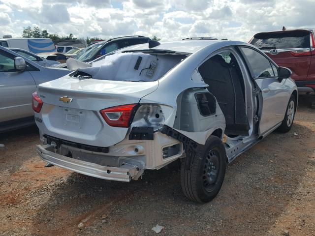 1G1BC5SM7J7100739 - 2018 CHEVROLET CRUZE LS SILVER photo 4