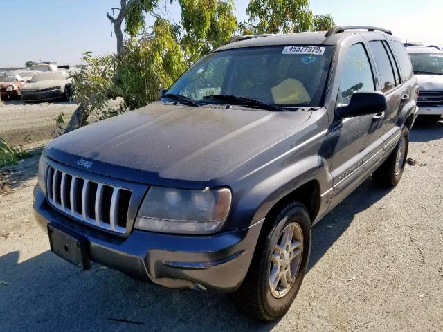 1J4GX48S94C199457 - 2004 JEEP GRAND CHER GRAY photo 2