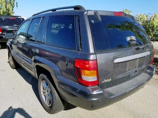 1J4GX48S94C199457 - 2004 JEEP GRAND CHER GRAY photo 3