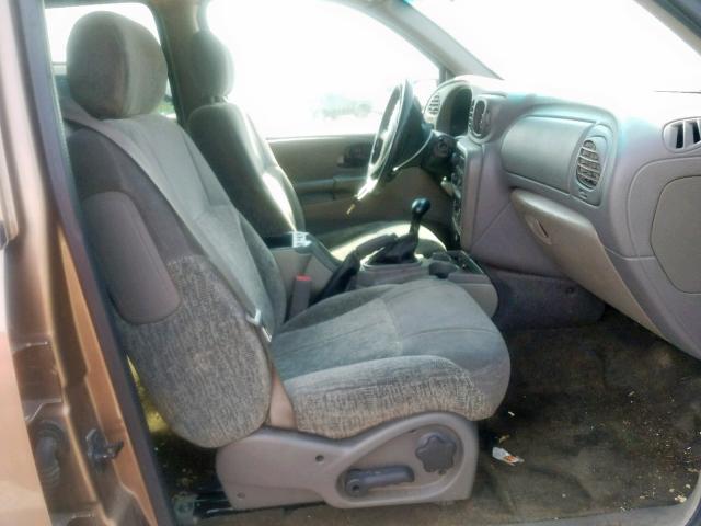 1GNDS13S532129334 - 2003 CHEVROLET TRAILBLAZE BROWN photo 5