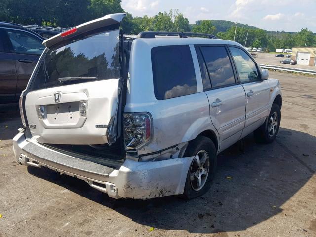 5FNYF18388B023156 - 2008 HONDA PILOT SE GRAY photo 4