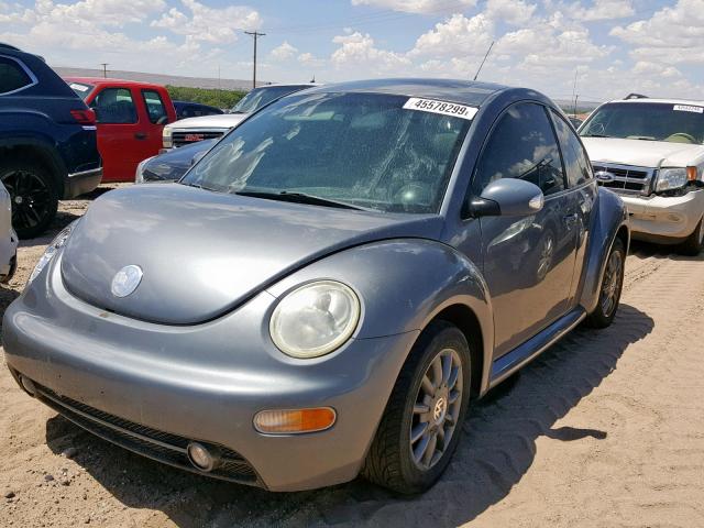 3VWCK31C64M418614 - 2004 VOLKSWAGEN NEW BEETLE ნაცრისფერი ფოტო 2