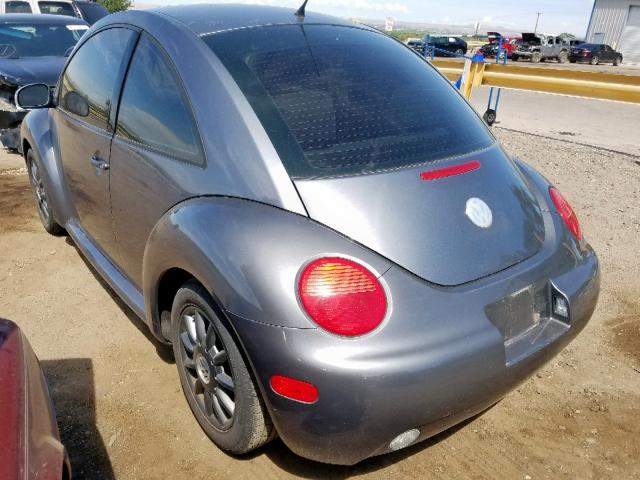 3VWCK31C64M418614 - 2004 VOLKSWAGEN NEW BEETLE ნაცრისფერი ფოტო 3