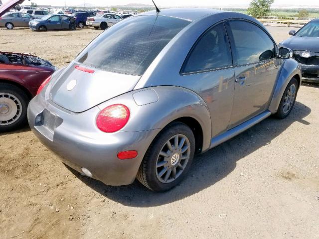 3VWCK31C64M418614 - 2004 VOLKSWAGEN NEW BEETLE ნაცრისფერი ფოტო 4