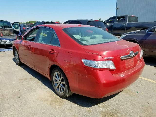 4T1BB3EK9BU133068 - 2011 TOYOTA CAMRY HYBR RED photo 3