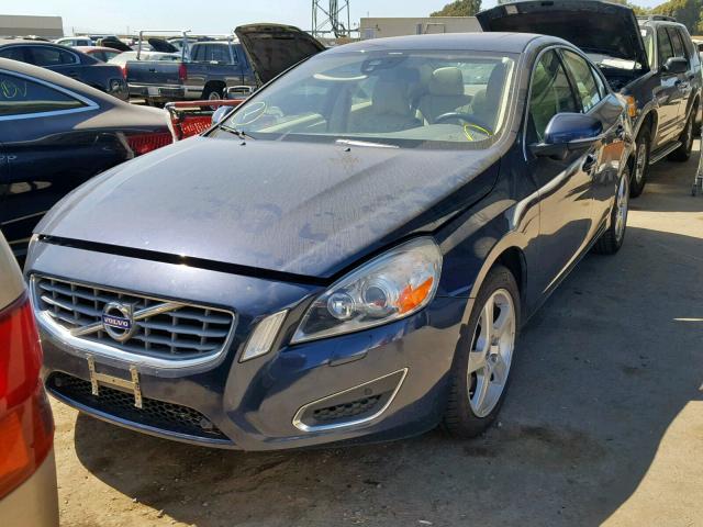 YV1612FS1D2175356 - 2013 VOLVO S60 T5 BLUE photo 2