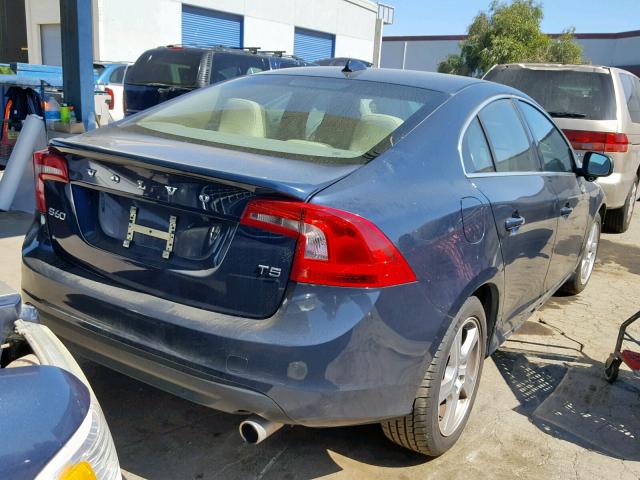 YV1612FS1D2175356 - 2013 VOLVO S60 T5 BLUE photo 4