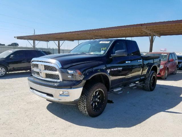 1C6RD7GT6CS107977 - 2012 DODGE RAM 1500 S BLACK photo 2