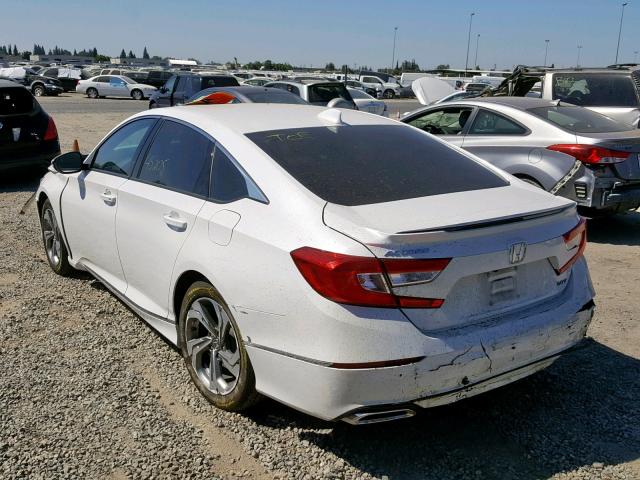 1HGCV2F57JA011264 - 2018 HONDA ACCORD EXL WHITE photo 3