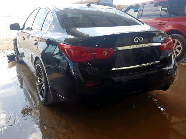 JN1BV7AP3FM352864 - 2015 INFINITI Q50 BASE BLACK photo 3