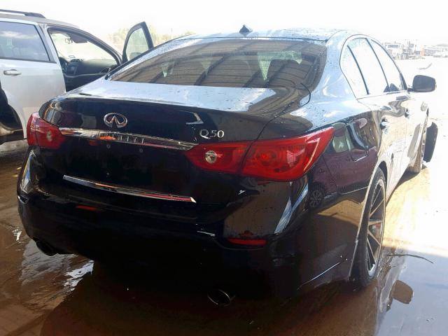 JN1BV7AP3FM352864 - 2015 INFINITI Q50 BASE BLACK photo 4