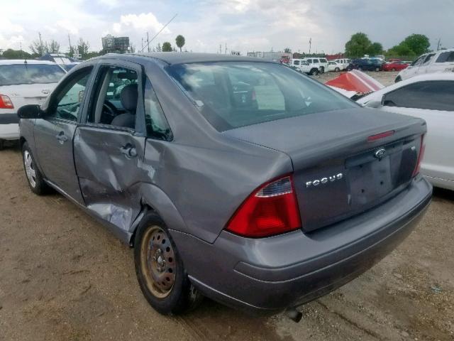 1FAFP34N07W160485 - 2007 FORD FOCUS ZX4 GRAY photo 3