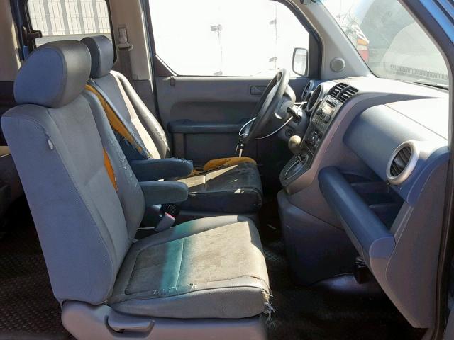 5J6YH18776L002929 - 2006 HONDA ELEMENT EX BLUE photo 5