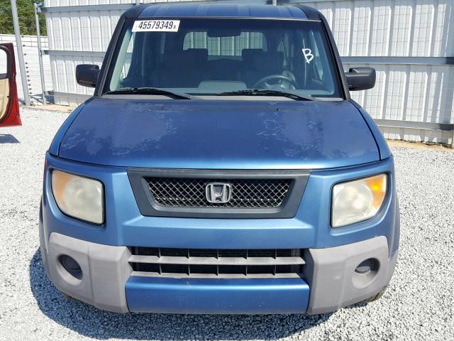 5J6YH18776L002929 - 2006 HONDA ELEMENT EX BLUE photo 9