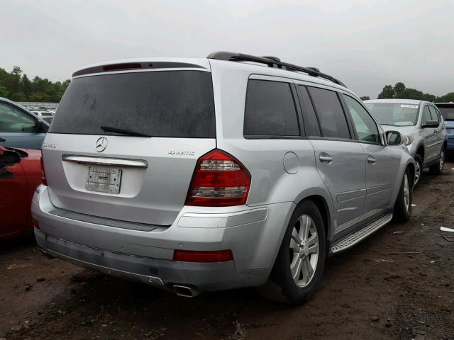 4JGBF71E28A389901 - 2008 MERCEDES-BENZ GL 450 4MA SILVER photo 4