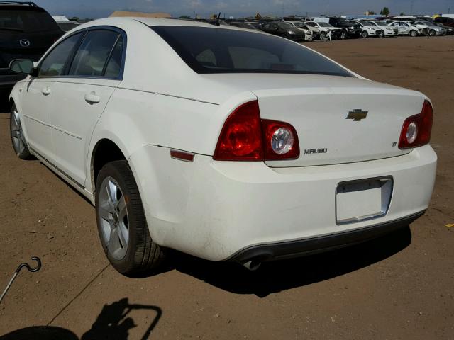 1G1ZH57B98F259902 - 2008 CHEVROLET MALIBU 1LT თეთრი ფოტო 3