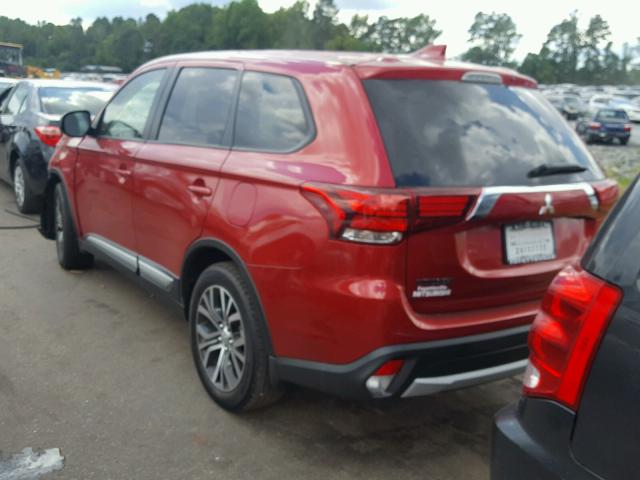 JA4AD2A30JZ049557 - 2018 MITSUBISHI OUTLANDER MAROON photo 3