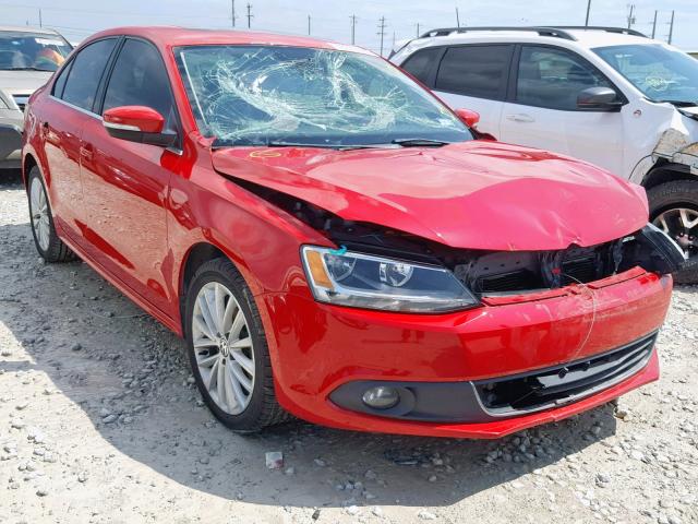 3VWLL7AJ7DM437160 - 2013 VOLKSWAGEN JETTA TDI RED photo 1